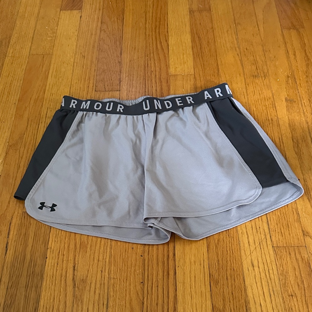 Under Armour Women's Athletic Shorts in Gray and Black